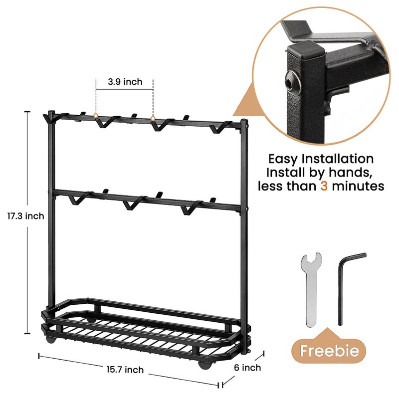 FANGSUN Large Coffee Mug Holder Stand Countertop, Tree Rack for 14 Mugs, 2 Tier Counter Display Storage, Metal Wire Tea Cup Holder for Coffee Station Kitchen Organizer, Not Included Mugs - Image 5