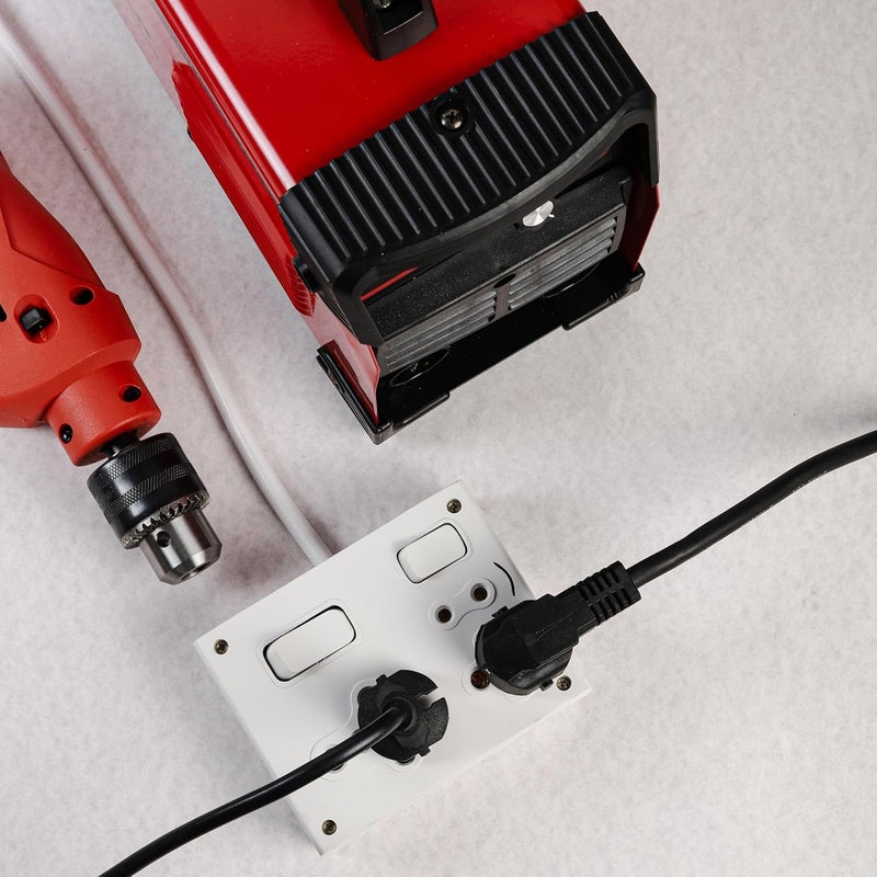 Ocko 6 Amp Electric Extension Board 16 Amp 2 5 Pin Plug Socket with Individual Switch 15mm Thick 3 Core 3 Meter Long Cable Cord for Small and Large Appliances Home Office Pack of 1 White - Image 1