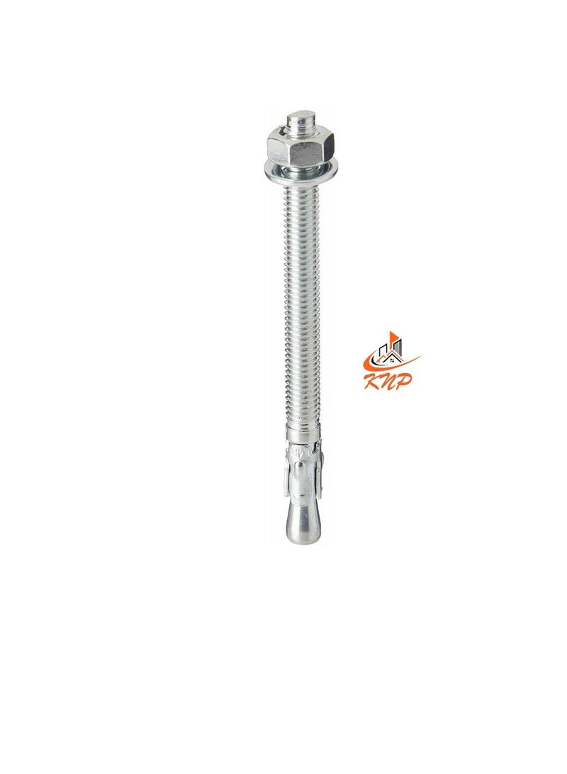 KNP Zinc Plated Through Bolt 10x200mm - 5pcs  - Image 2