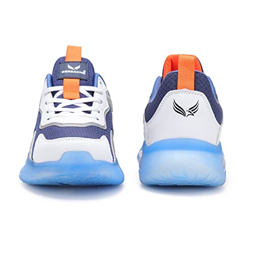 BERSACHE Sneaker, Loafers,Casual with Extra Comfort Sneakers for Men(Blue), 9 UK - Image 5