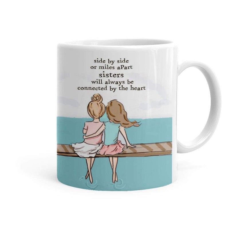 Khakee كوب قهوة بموضوع الأخت الكبرى خاكه 325 مل هدية للأخت هدية راخي للأخت هدية راكشاباندان للأخت P20sis137 - Image 1