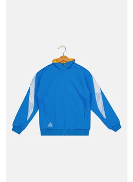 Adidas Kids Boy Sportswear Fit Training Jackets, Blue Combo  - Image 1