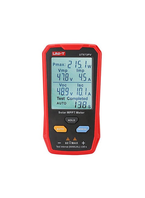 UT673PV Solor MPPT Meter Photovoltaic Maximum Power Tester Peak Open Circuit Voltage Short Circuit Current Pmax Lmp Test