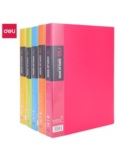 Deli E5035 Display Book - A4, 60 Pages, Assorted Colors  - Image 1