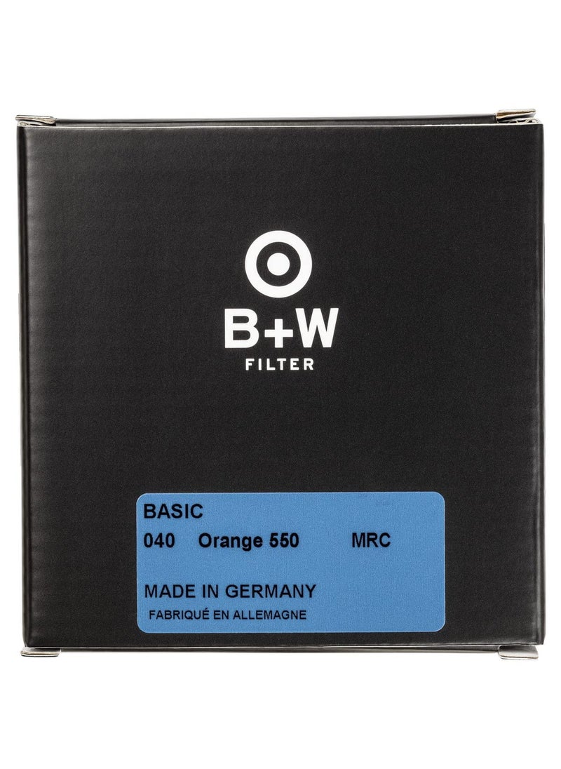 BW B+W 49mm Basic Black & White (Orange) MRC 040M Glass Filter  - Image 3