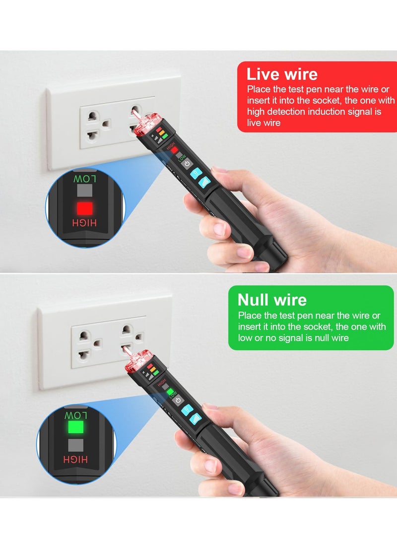 Generic - Portable Non-contact Voltage Tester with Sound and Light Alarm, Dual Range AC 12V-1000V, Ideal for Wire Breakpoint Detection - Image 1