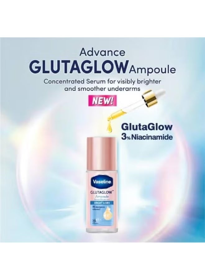 Vaseline Glutaglow Bright And Dry Ampoule Serum Deodorant 45 ML - Image 2