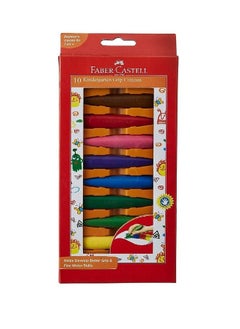 Faber Castell 10 Kindergarten Grip Crayons For Kids Pack Of 2