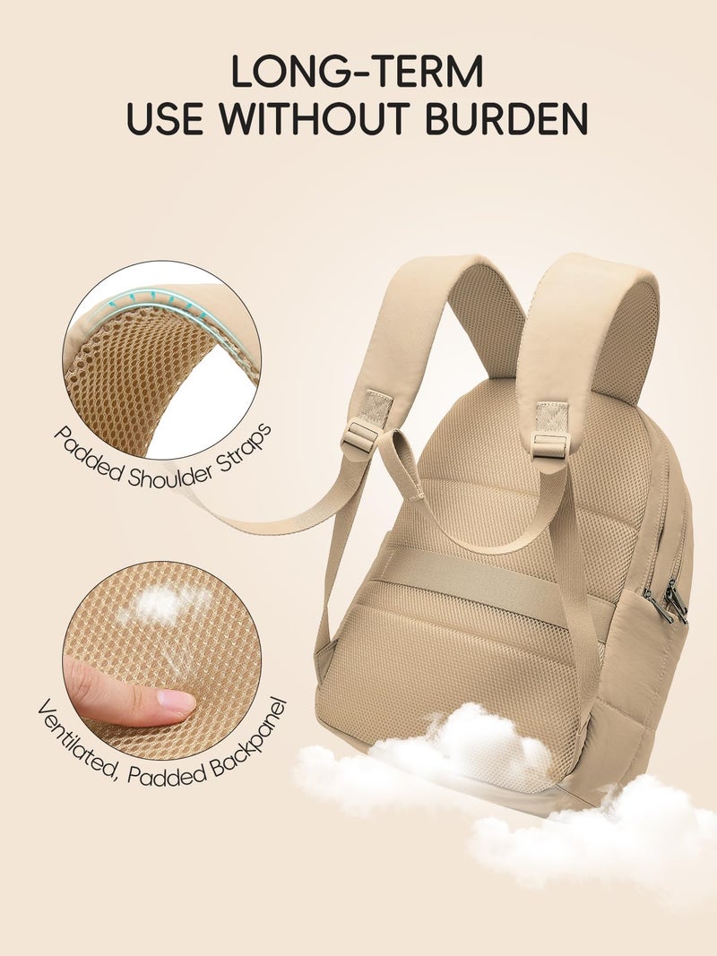 WESTBRONCO Puffer Laptop Backpack for Women Travel Backpack for Women Airplane Approved Backpack with 16'' Laptop Compartment - Image 5
