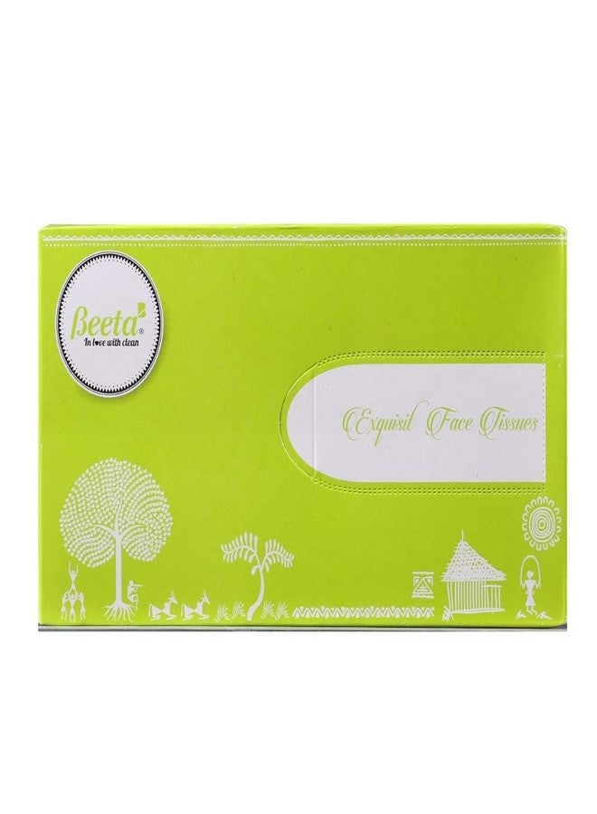 Beeta Tissue Box Facial Tissue for Home and Business Exq. Face Tissue Indian (Pack of 4)-Prime Soft and Highly Absorbent 100% Natural Cellulose Fiber - Image 5