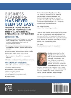 The One Page Business Plan for the Busy Executive: The Fastest, Eaiest Way to Write a Business Plan  - Image 2