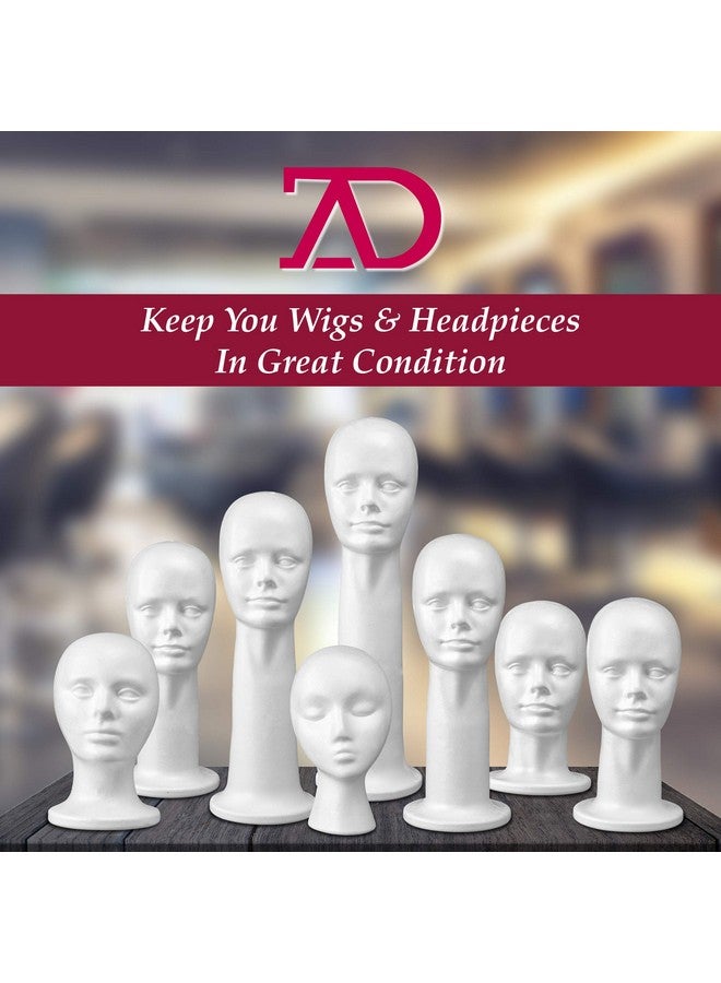 Adolfo Designs 15'' Inch Styrofoam Head Wig Head Mannequin Manikin, Style, Model & Display Women's Wigs, Hats & Hairpieces Stand - Large, by Adolfo Designs - Image 5