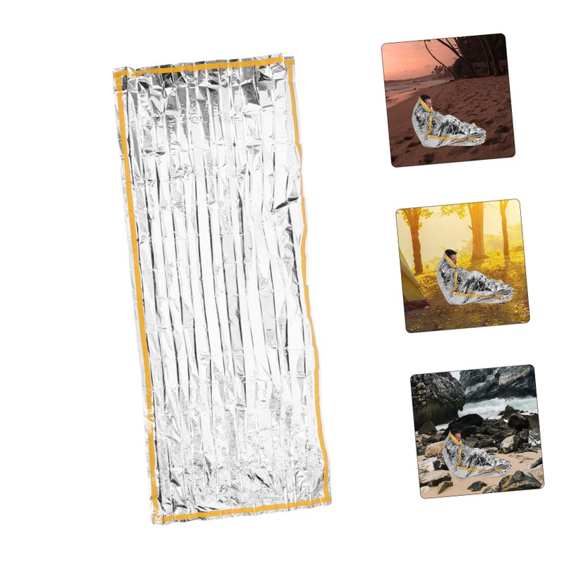 Lightweight Compact Insulated Sleeping Bag Liner for Hiking Camping Travel Random Color - Image 4