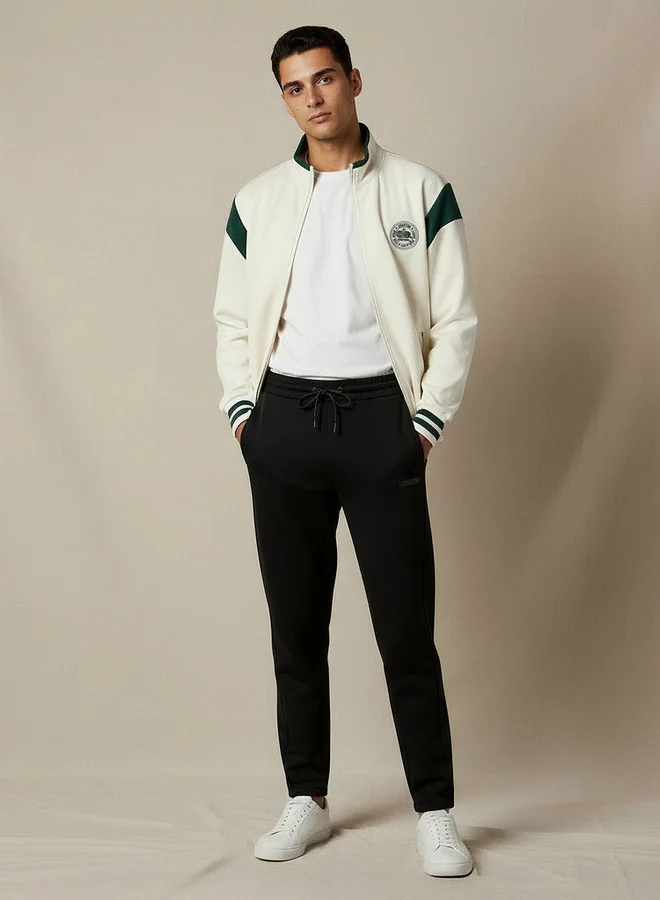 ستارتر جاكيت فارستي رجالي ملون بياقة مستديرة