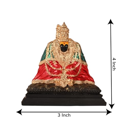 KariGhar Tulja Bhawani Idol Perfect for Car Dashboard and House Warming Multicolor 4 Inch - Image 2