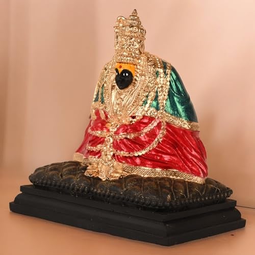 KariGhar Tulja Bhawani Idol Perfect for Car Dashboard and House Warming Multicolor 4 Inch - Image 5