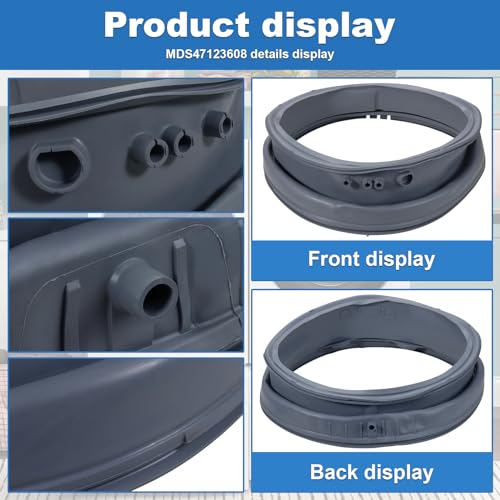 Earthtec Upgraded 4986ER0004F Washer Door Boot Gasket Fit for Kenmore LG WM2101HW WM2250CW WM2050CW WM2301HR Replaces 4986ER0004J 4986ER0004K 4986ER0004N 4986ER0004M - Image 4