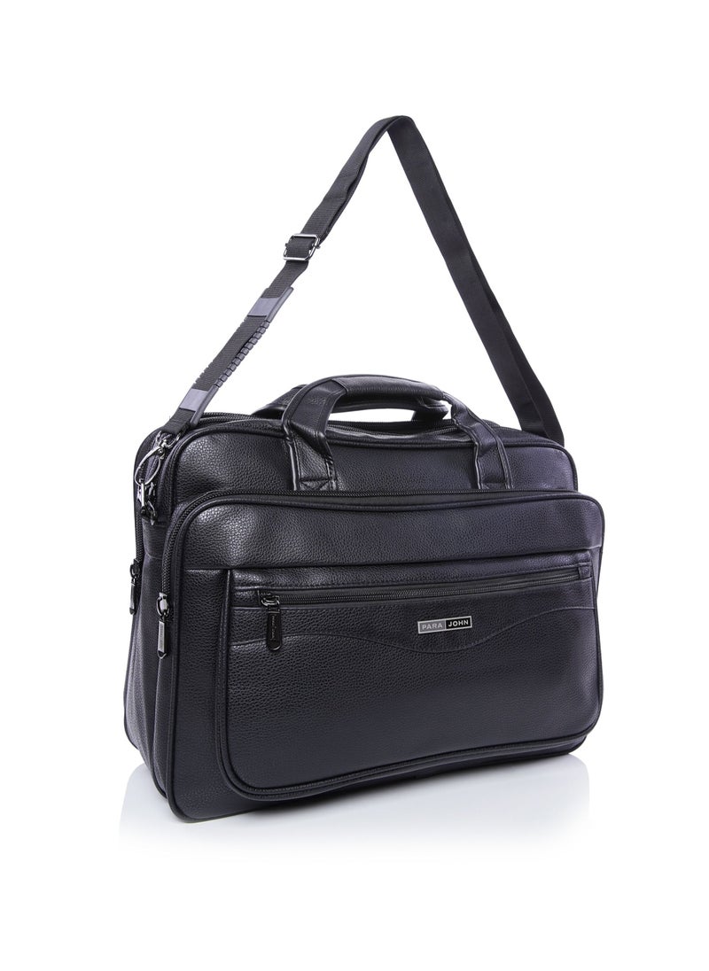 PARAJOHN - Secure Business Professional Multi-Purpose Travel Laptop Bag with Hideaway Handles, Cross Shoulder Strap, Protective Padding / Office Bag, Macbook Bag - Image 1