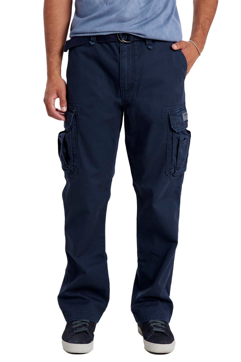 UNIONBAY mens Survivor Iv Relaxed Fit Cargo - Reg and Big Tall Sizes Casual Pants, True Navy, 52W x 30L US - Image 3