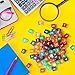 Poen 100 Pcs 16mm Dice Set Bulk 6 Sided Standard Colored Dices with Numbers D6 Polyhedral Games Dice for Board Games Parties Transparent Color - Image 4