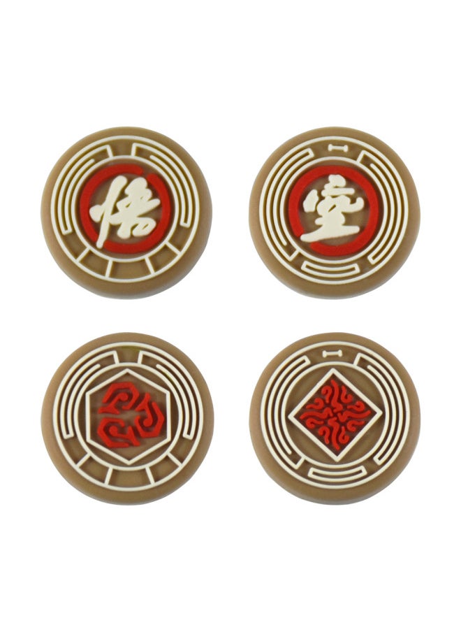 AMOGMO Suitable Switch Handle Silicone Non-slip Game Rocker Cap Wukong Text Rocker Cap Combination-Product Color:Combination 8 Non-returnable And Non-exchangeable  - Image 1