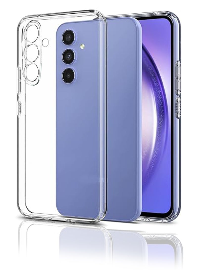 غطاء حماية من السيليكون لكامل الجسم لهاتف Samsung Galaxy A55 5G - شفاف - Image 1