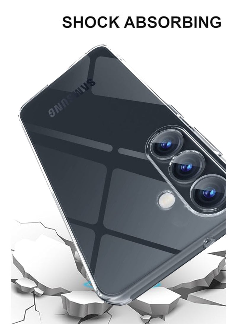 غطاء حماية من السيليكون لكامل الجسم لهاتف Samsung Galaxy A55 5G - شفاف - Image 4