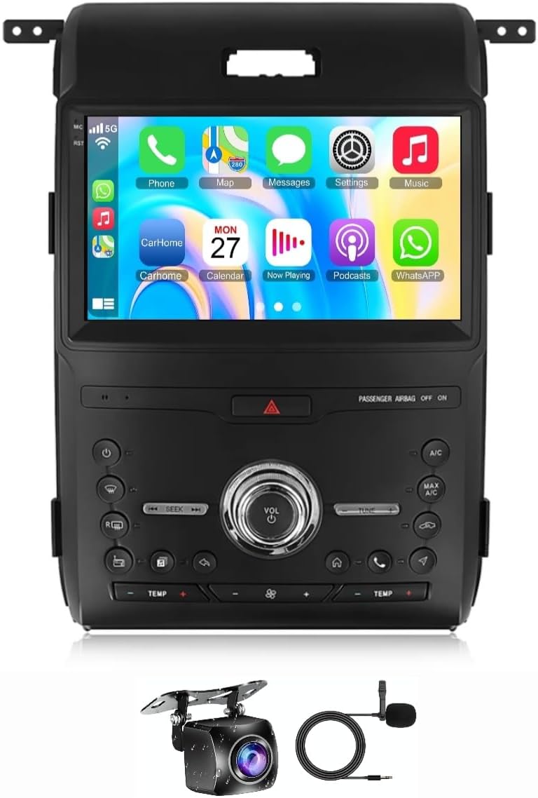 Vierex ستيريو سيارة VIEREX لفورد F150 مع Apple Carplay و Android Auto - Image 1