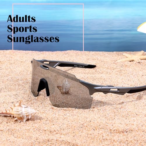 Karsaer Wrap Around Frameless Cycling Sunlasses for Men Stylish Women Sports Glasses Cricket Goggles E1348 - Image 5