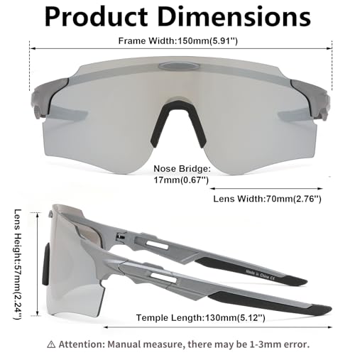 Karsaer Wrap Around Frameless Cycling Sunlasses for Men Stylish Women Sports Glasses Cricket Goggles E1348 - Image 4