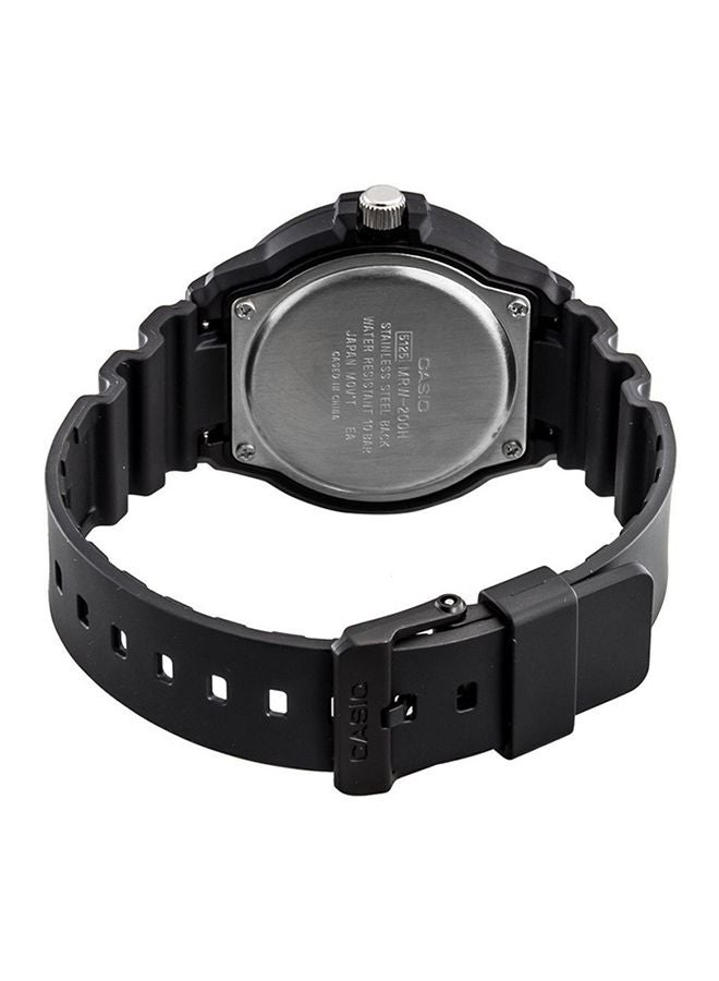 CASIO Men Resin Digital Wrist Watch MRW-200H-9BVDF - 45 mm - Black - Image 2