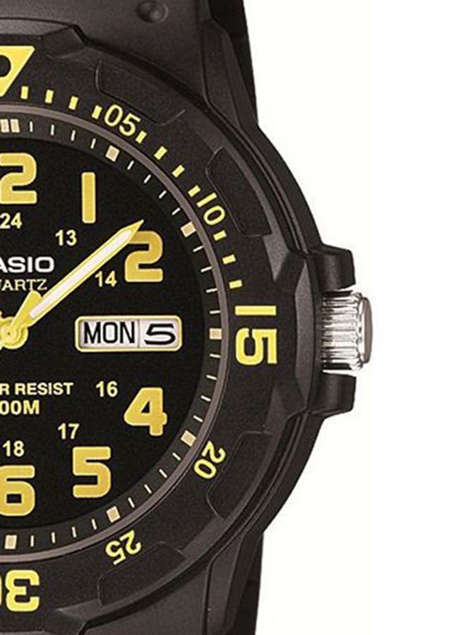 CASIO Men Resin Digital Wrist Watch MRW-200H-9BVDF - 45 mm - Black - Image 4