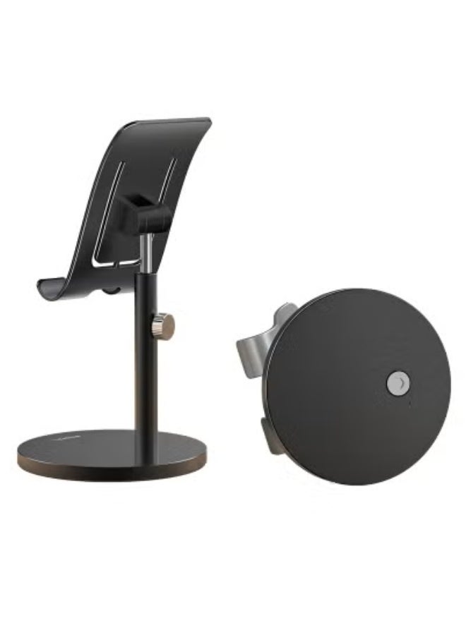 Yesido Adjustable Desktop Mobile and Tablet Holder – Durable Aluminum Alloy Stand for Smartphones and Tablets – Universal Compatibility – Foldable, Lightweight, and Portable Design – Non-Slip Silicone Pads for Stable, Hands-Free Viewing at Home, Office, or Travel - Image 2