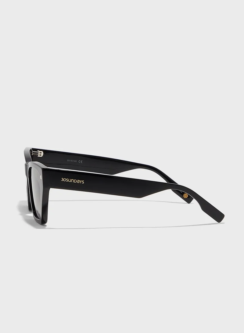 30Sundays Rhodes Rectangular Sunglasses
