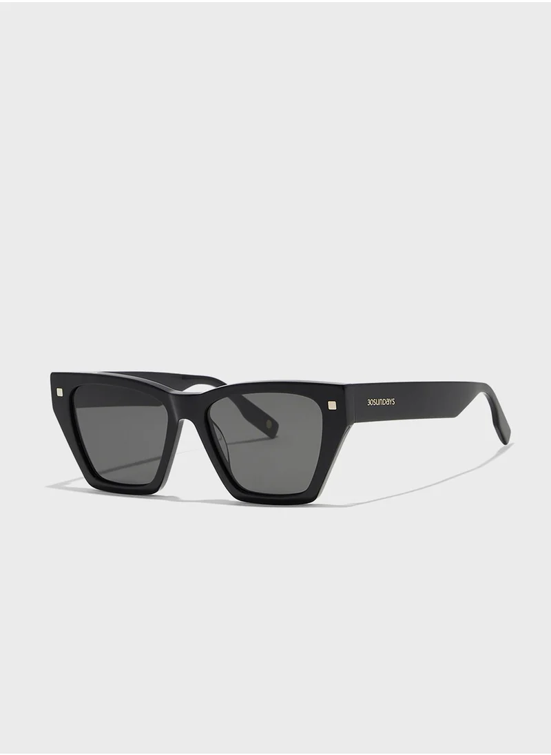 30 سندايز Rhodes Rectangular Sunglasses