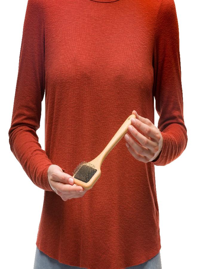 Redecker Fur Brush, Sheepskin and Fur Wire Slicker Brush, Daily Grooming For Rugs, Garments, Dogs and Cats, Made in Germany - Image 4