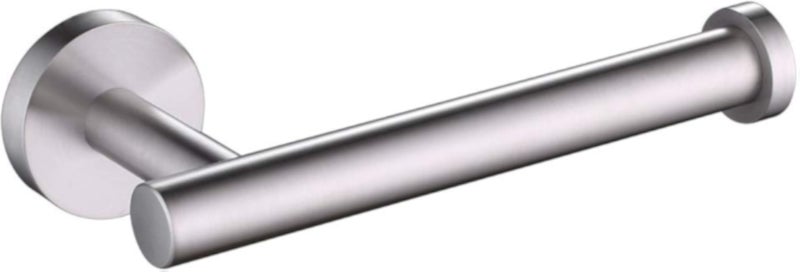 APLusee Toilet Paper Holder Brushed Steel, SUS304 Stainless Steel Modern Bathroom Kitchen Round Tissue Roll Hanger Wall Storage