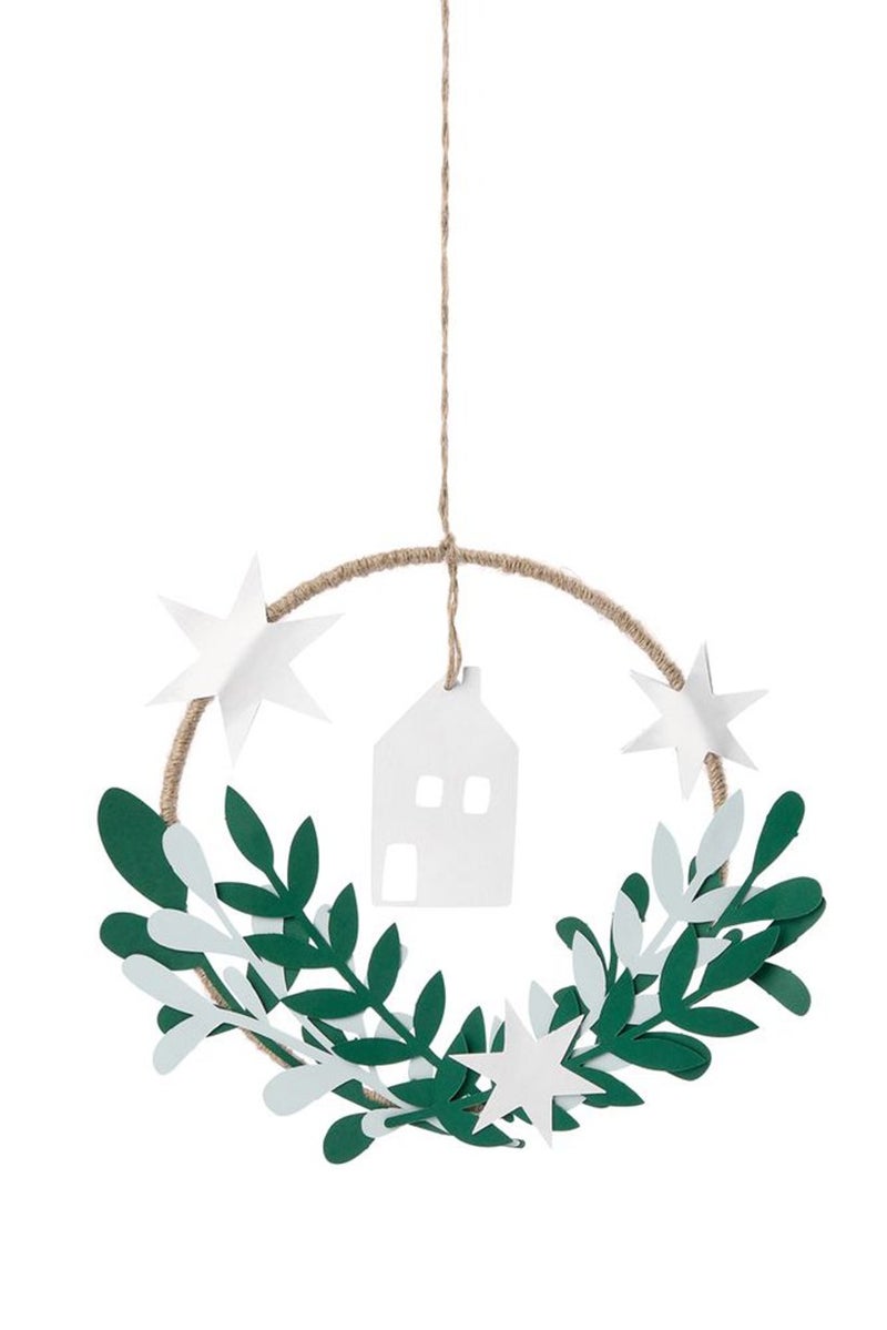 Tchibo Decorative Wreath Craft Set, Green Combo - Image 2