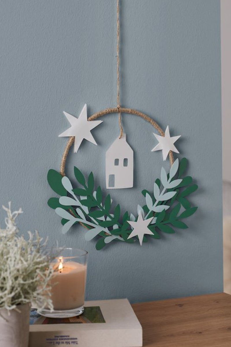 Tchibo Decorative Wreath Craft Set, Green Combo - Image 1