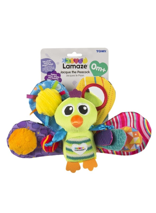Lamaze Jacques The Peacock Take Along Plush Toy (21 cm) - Image 1