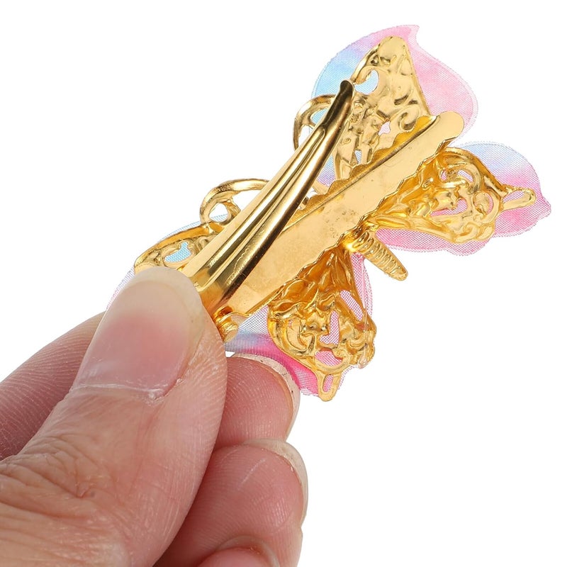 PRETYZOOM 8pcs Butterfly Hair Clips Small Fairy Barrettes for Teens Colorful Hair Accessories for Wedding and Everyday Use - Image 4