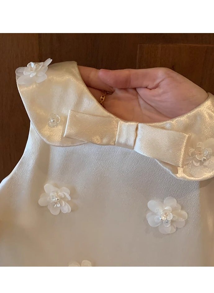 Girl Princess Dress Birthday Dress Summer Dress Little Girl Baby Elegant Vest Dress - Image 3