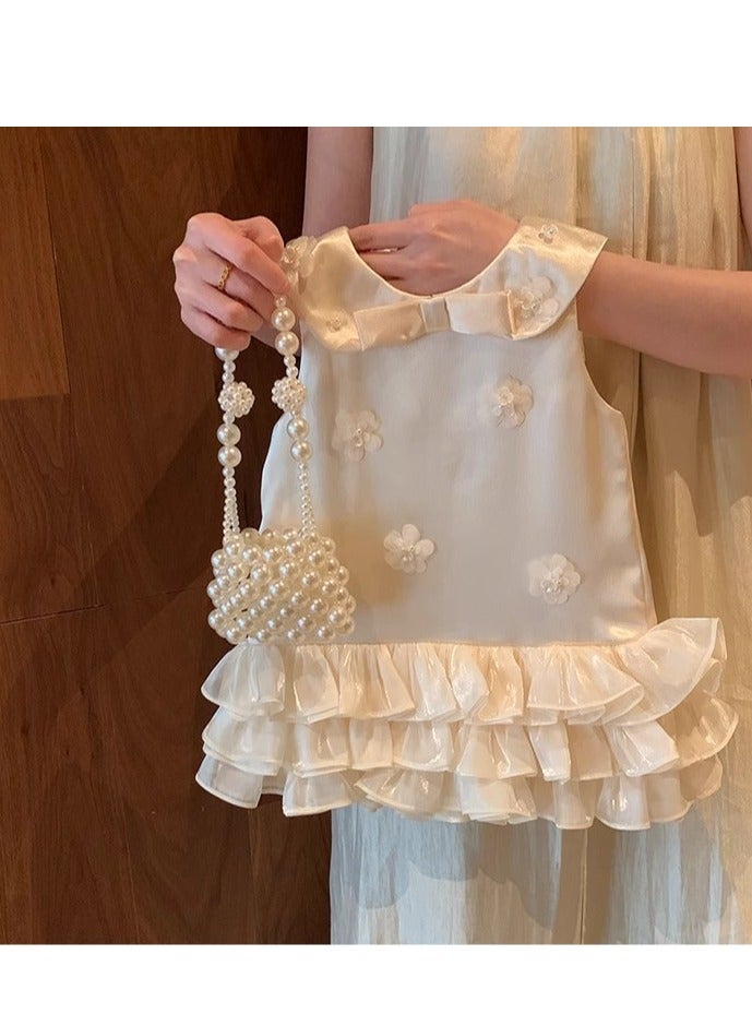 Girl Princess Dress Birthday Dress Summer Dress Little Girl Baby Elegant Vest Dress - Image 1