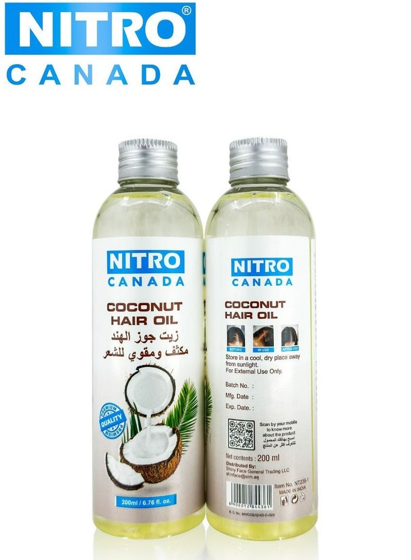 نيترو كندا زيت جوز الهند للشعر 200 مل