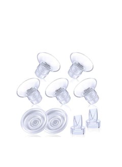 Generic 9 Pack,Breast Milk Pump Flange Inserts 13/15/17/19/21mm Compatible with Momcozy Wearable Breast Pump, for TSRETE/Spectra/Medela 24mm Shields/Flanges, Include Silicone Diaphragm&Duckbill Valve  - Image 2
