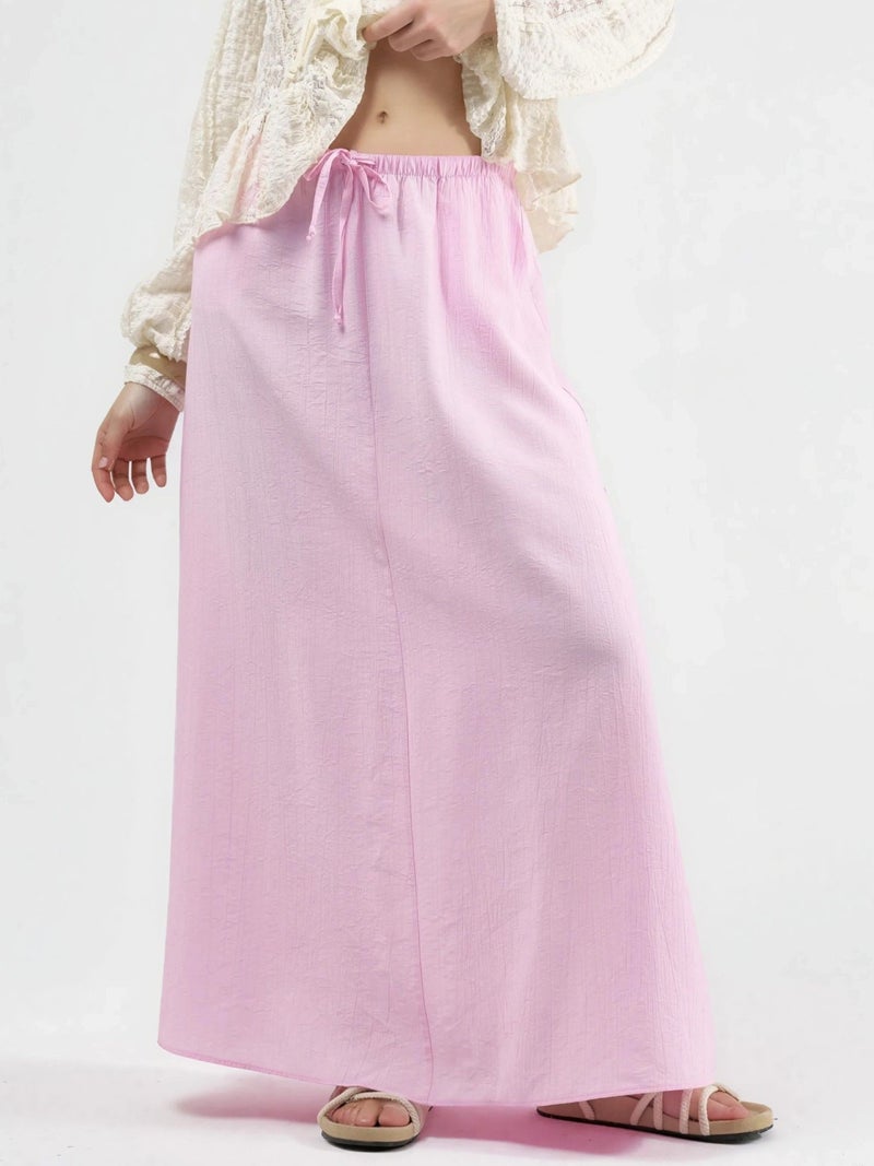 BUSEM High Waist A-Line Maxi Skirt - Image 1