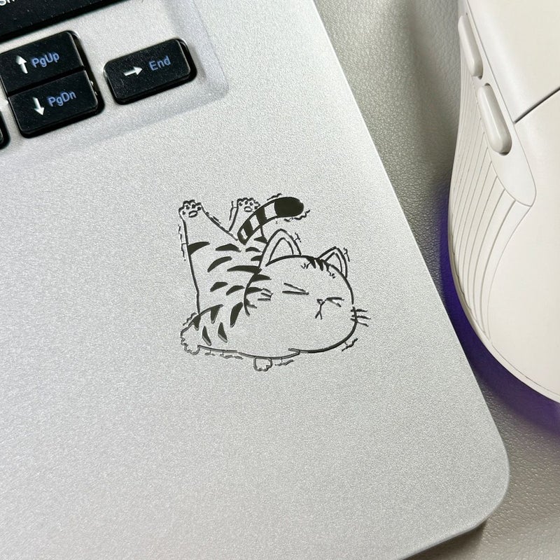 5 Pcs Yoga Cat Stickers For Laptop Phone Car Skateboard Window Decoration - Image 1