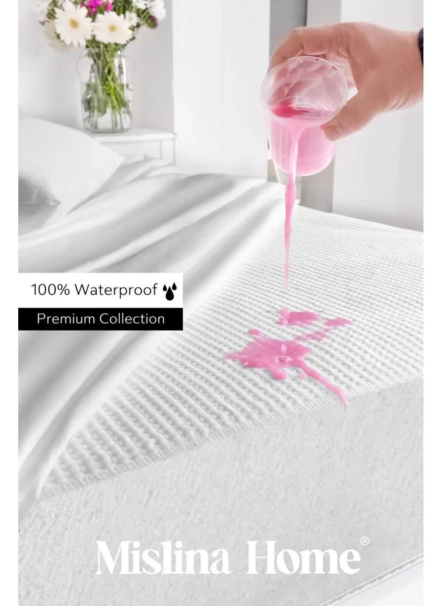 ميسلينا Premium Fitted Double Liquid Proof Bed Sheet Mattress Mattress 150X200