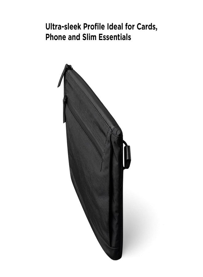 ALPAKA حقيبة ALPAKA Zip Pouch Max V2 - أسود، قماش Axoflux 210D مقاوم للماء، سحابات YKK مقاومة للعوامل الجوية، جيب أمامي بسحاب، حقيبة كتف صغيرة للرجال - حامل جواز سفر وحقيبة محفظة سفر للعائلة والرجال - Image 4