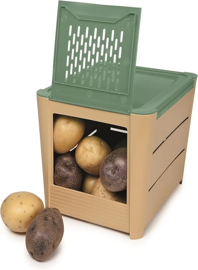 Snips Kitchen Potato Storage Container, 5kg Capacity, Multi-Color, Ventilated Design, Made in Italy